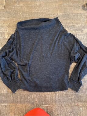 Free people Dark Gray Women’s Off-Shoulder cowl neck Sweater
